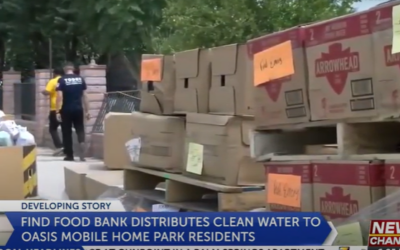 FIND Food Bank continues to distribute clean water to Oasis Mobile Home Park residents