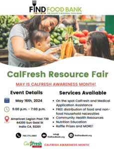 Calfresh event may 16