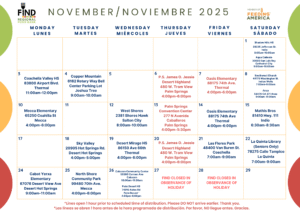 November Food Calendar