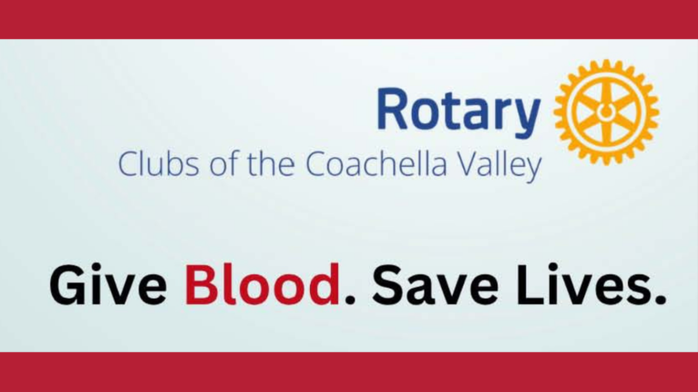 Rotary Clubs of Coachella Valley Blood Drive